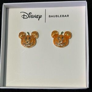 Disney BaubleBar Mickey Halloween Jack-O-Lantern Pumpkin Earrings 🎃